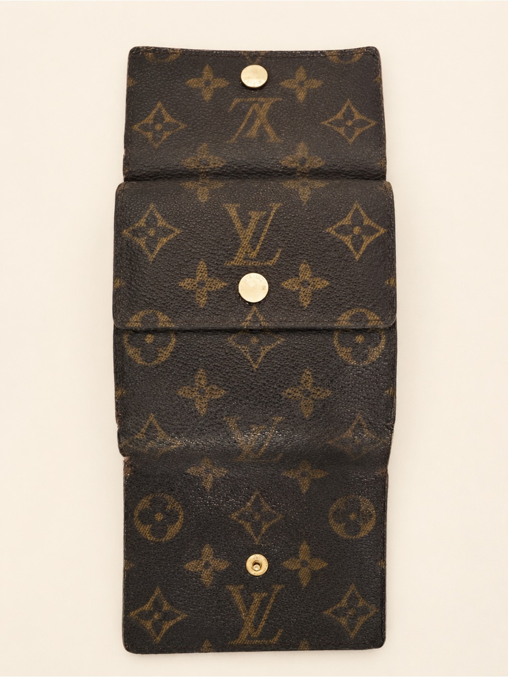 Louis Vuitton Monogram Compact Snap Wallet Vintage Brown LV - Picture 6 of 11